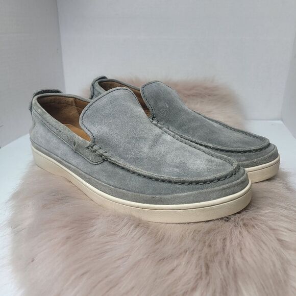 Frye Deck Venetian Suede Leather Slip On Men's Shoes Size 9.5 - Picture 1 of 9